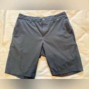 Linksoul Men's blue Textured Flat-Front Shorts